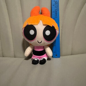 Powerpuff Girls Blossom Plush Toy Small Pink Black 8 inches Cartoon Network